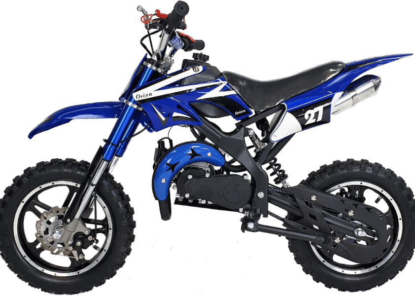 GJ49-Bikes-49CC-2-Stroke-Standard-Bike-Left-Angle-Stone-Blue
